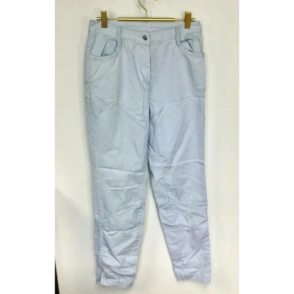 Together Womens‎ Size 6 Dress Pants Trousers Light Blue Pockets Zip Fly